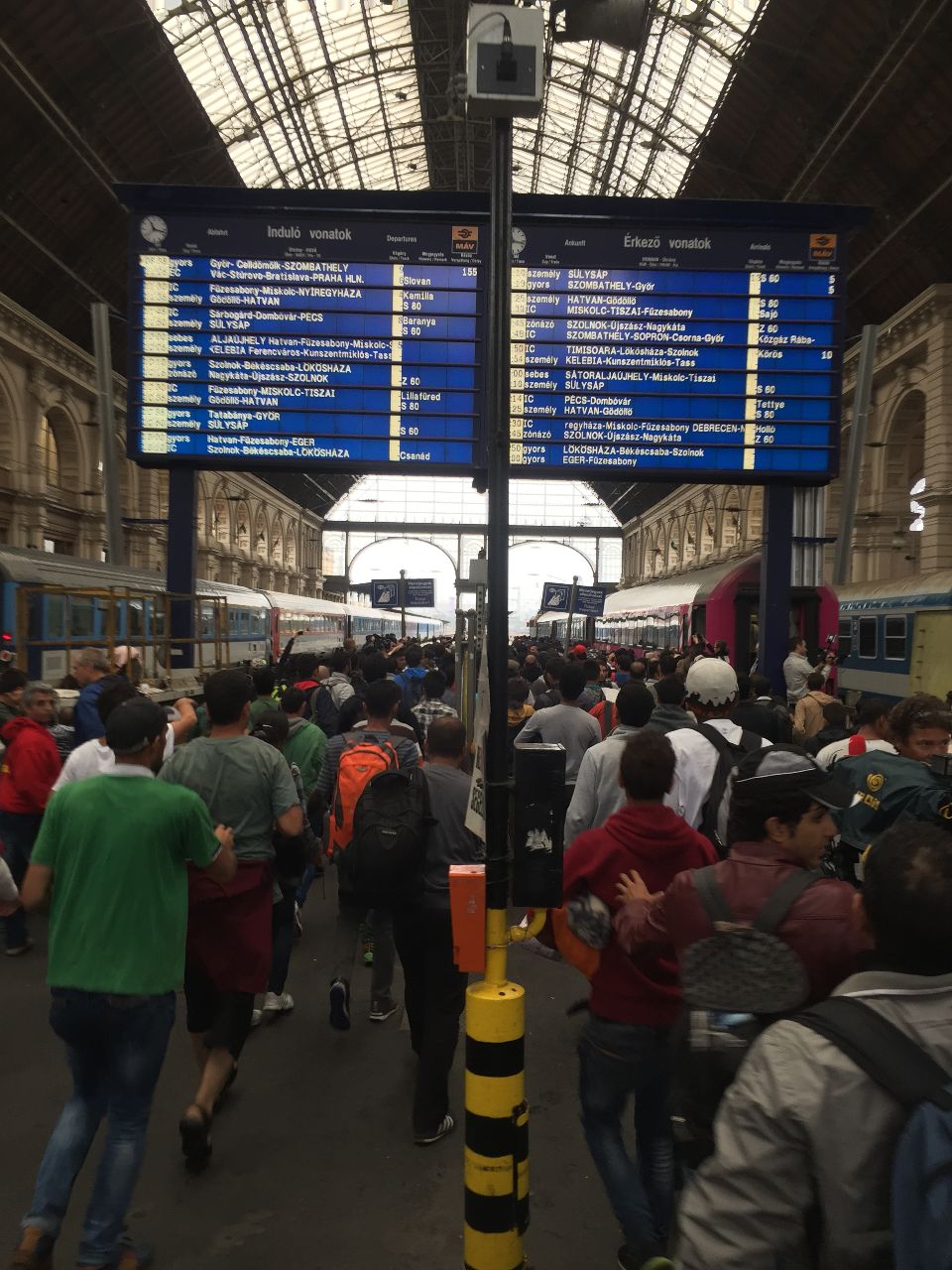 Tochman, Budapest 2015, Train queue