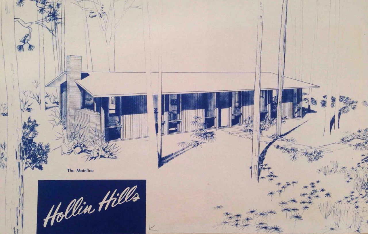 Image from a brochure of Hollin Hills