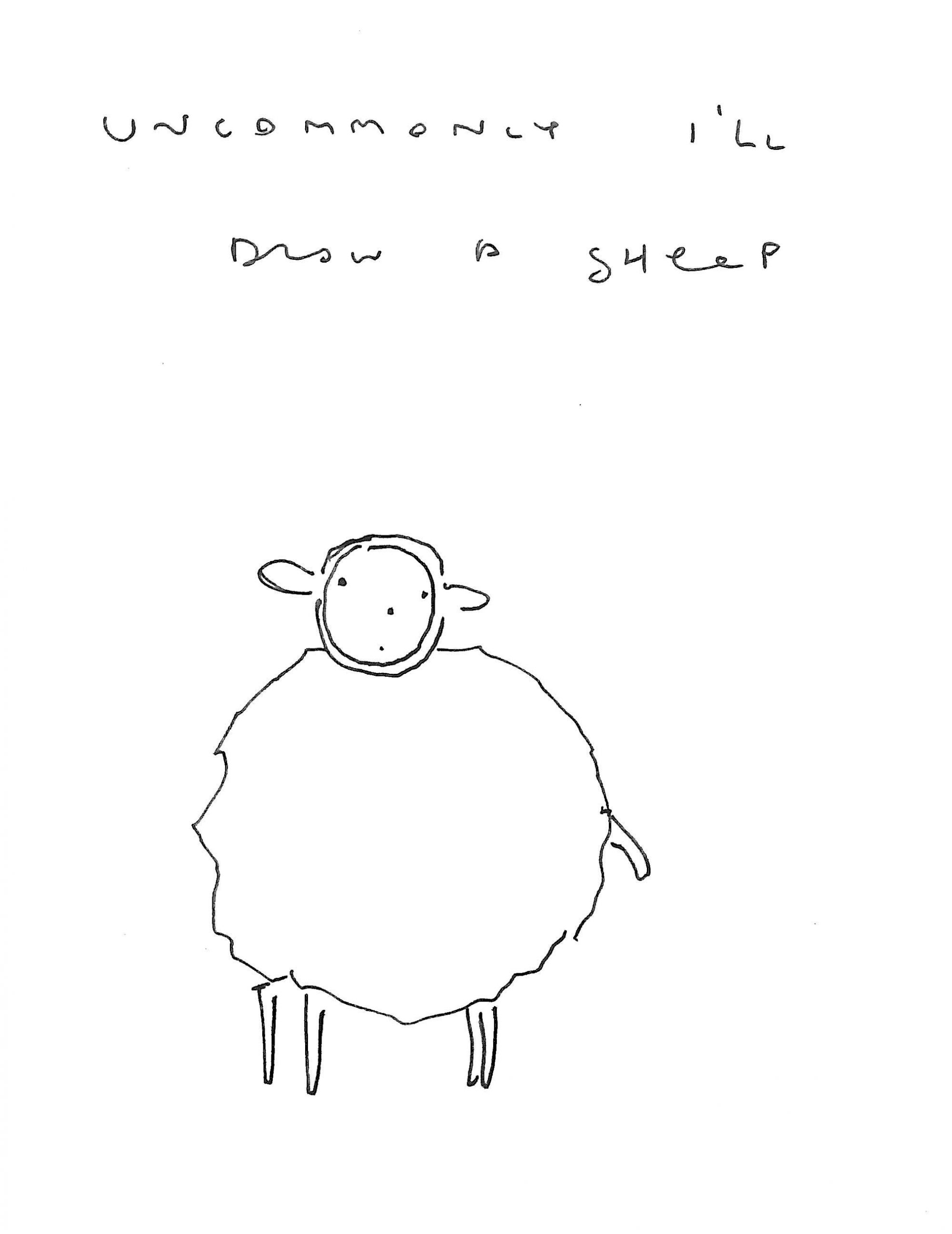 Jesse Ball | Drawings of Monsters | 9 sheep